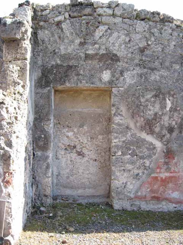 I.2.10 Pompeii. September 2010. Door-sized recess or cupboard in south wall of atrium, in south-east corner. Photo courtesy of Drew Baker.
