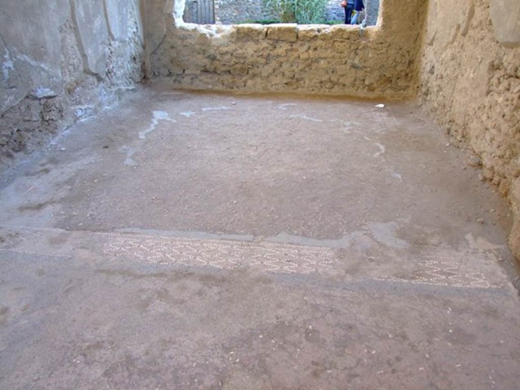 I.6.4 Pompeii.  March 2009.  Room 15, Tablinum.  Floor with mosaic edging.  