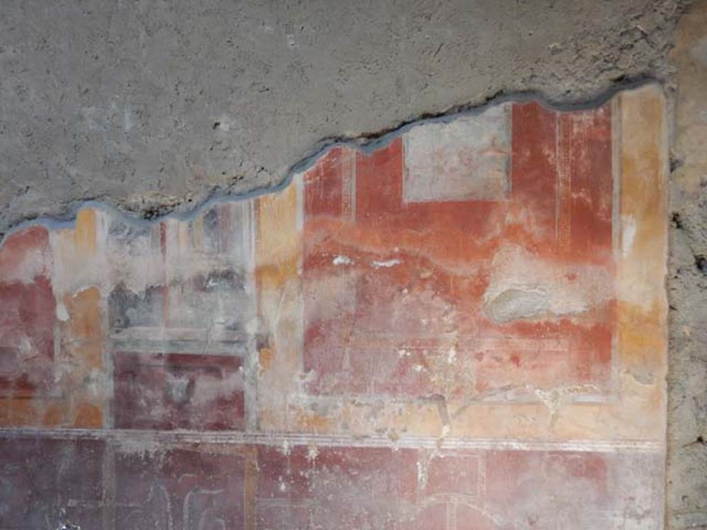 I.7.3 Pompeii. May 2016. Detail of west wall of atrium. Photo courtesy of Buzz Ferebee.