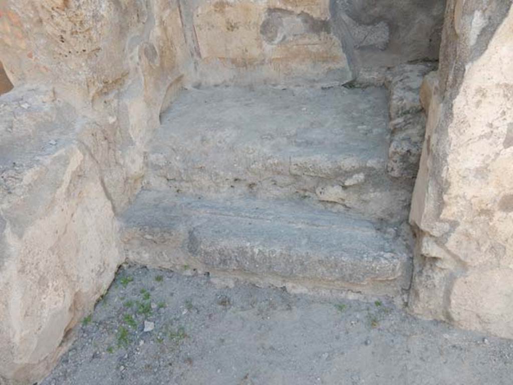 I.7.11 Pompeii. May 2017. Entrance to stairs on the north wall of I.7.10, west end. Photo courtesy of Buzz Ferebee.
