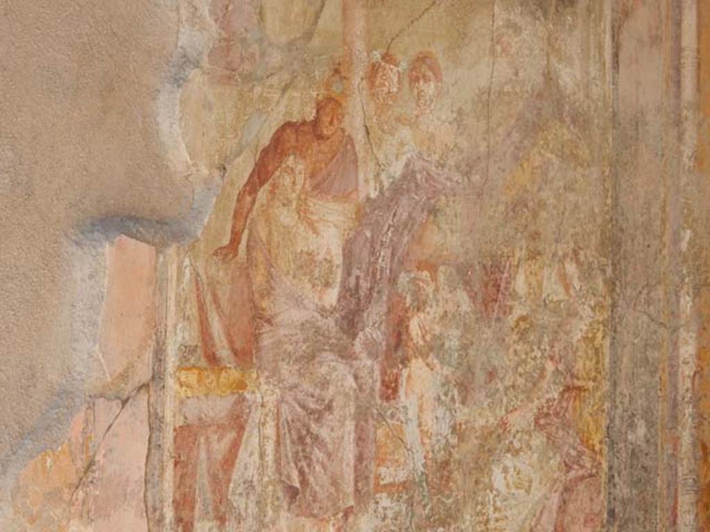 I.7.19 Pompeii. May 2017. Detail from wall painting of Aphrodite and Ares from north wall. Photo courtesy of Buzz Ferebee.

