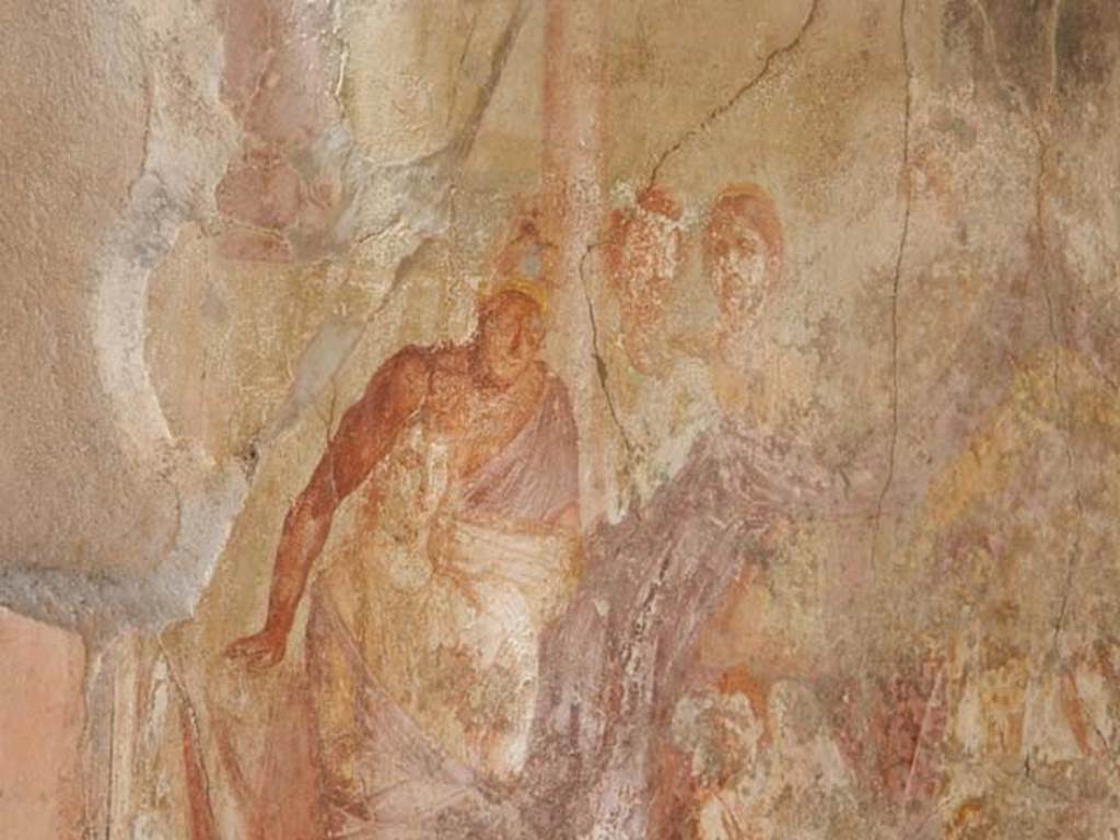 I.7.19 Pompeii. May 2017. Detail from wall painting of Aphrodite and Ares from north wall. Photo courtesy of Buzz Ferebee.
