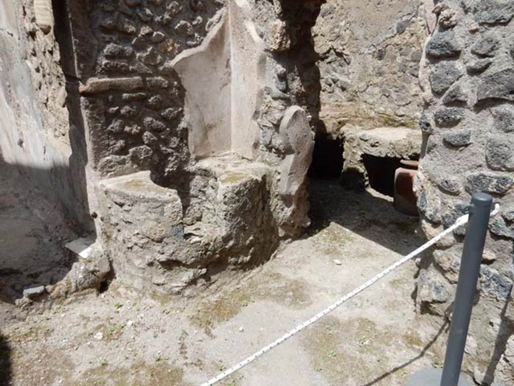 I.7.19 Pompeii. May 2017.  Looking north-east in second small room on north side of corridor, with doorway to kitchen area, on right. Photo courtesy of Buzz Ferebee.
