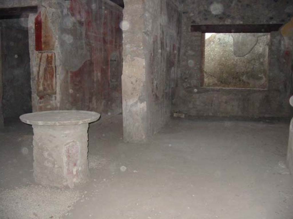 I.12.3 Pompeii. May 2003. Room 1, looking south to Room 3, the windowed triclinium.
Photo courtesy of Nicolas Monteix.
