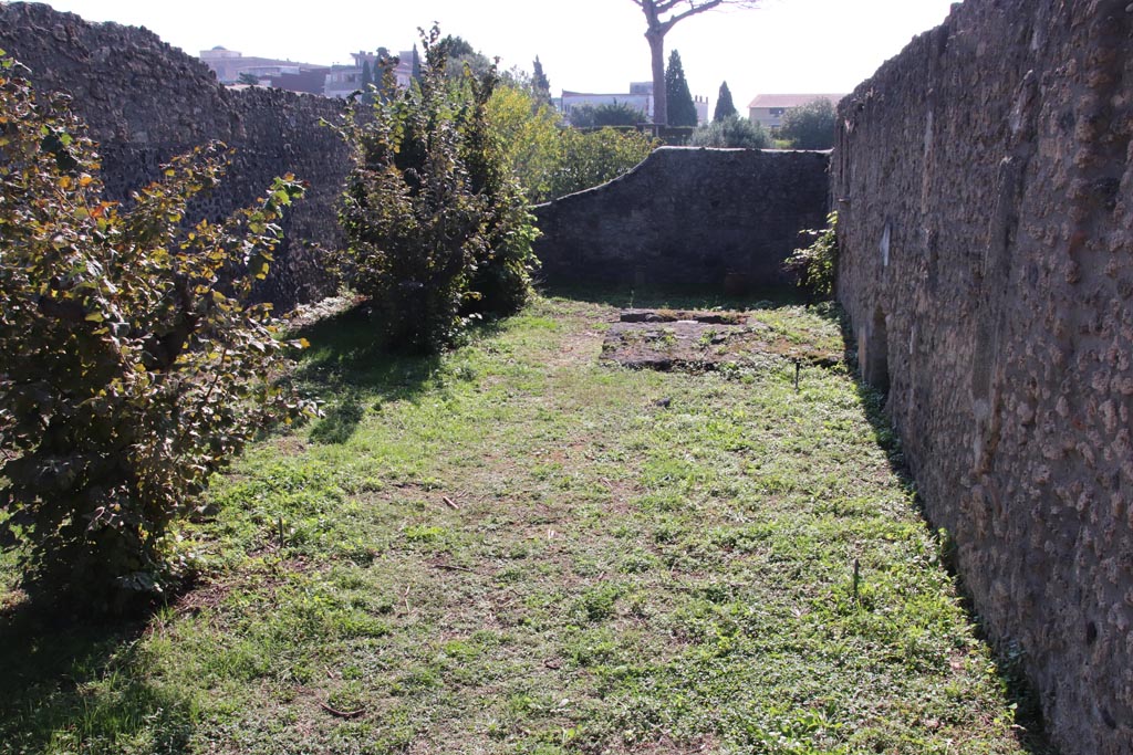 I.21.3 Pompeii. October 2022. Looking south along west wall. Photo courtesy of Klaus Heese.