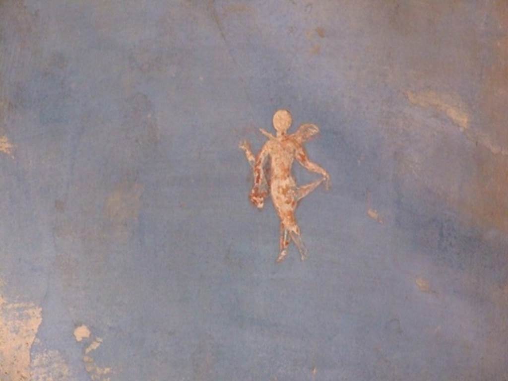 II.3.3 Pompeii.  March 2009. Room 10.  South wall. Painting of flying cherub.