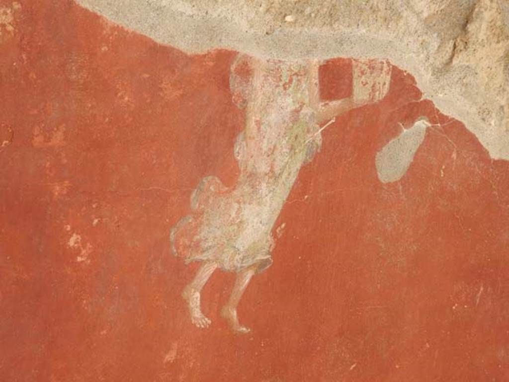 III.3.6 Pompeii. May 2018. Detail of painted figure on east wall. Photo courtesy of Buzz Ferebee.