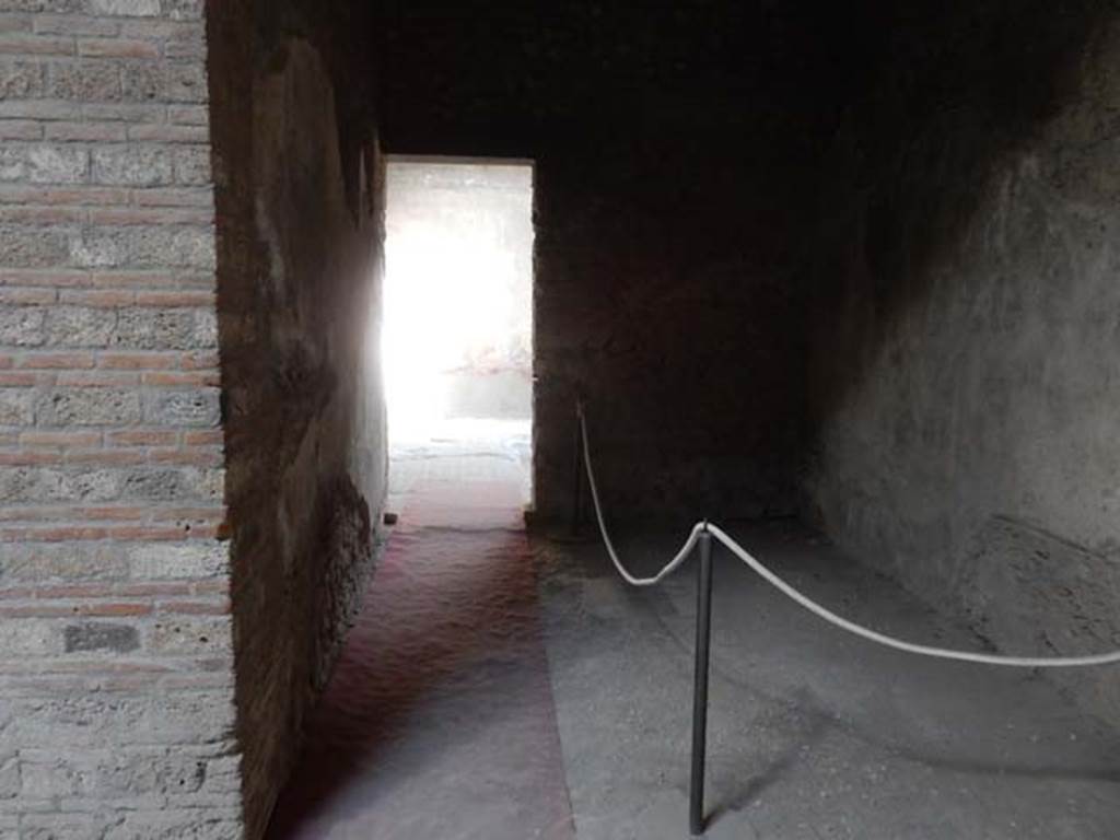 VI.8.23 Pompeii. May 2017. Room in north-east corner of atrium leading to VI.8.24, looking north.  Photo courtesy of Buzz Ferebee.
