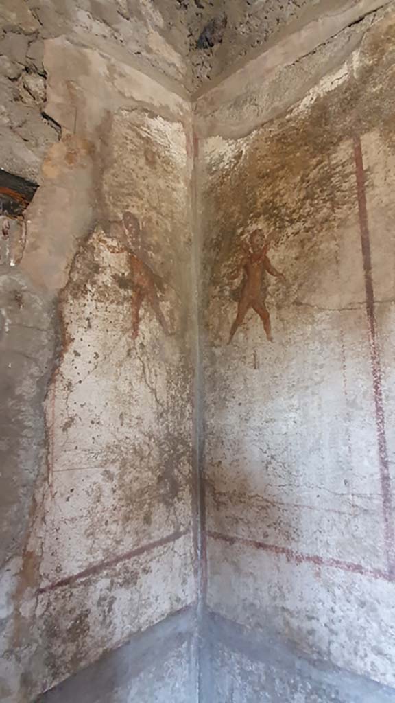VI.10.1 Pompeii. July 2021. North-west corner of rear room.
Foto Annette Haug, ERC Grant 681269 DCOR.
