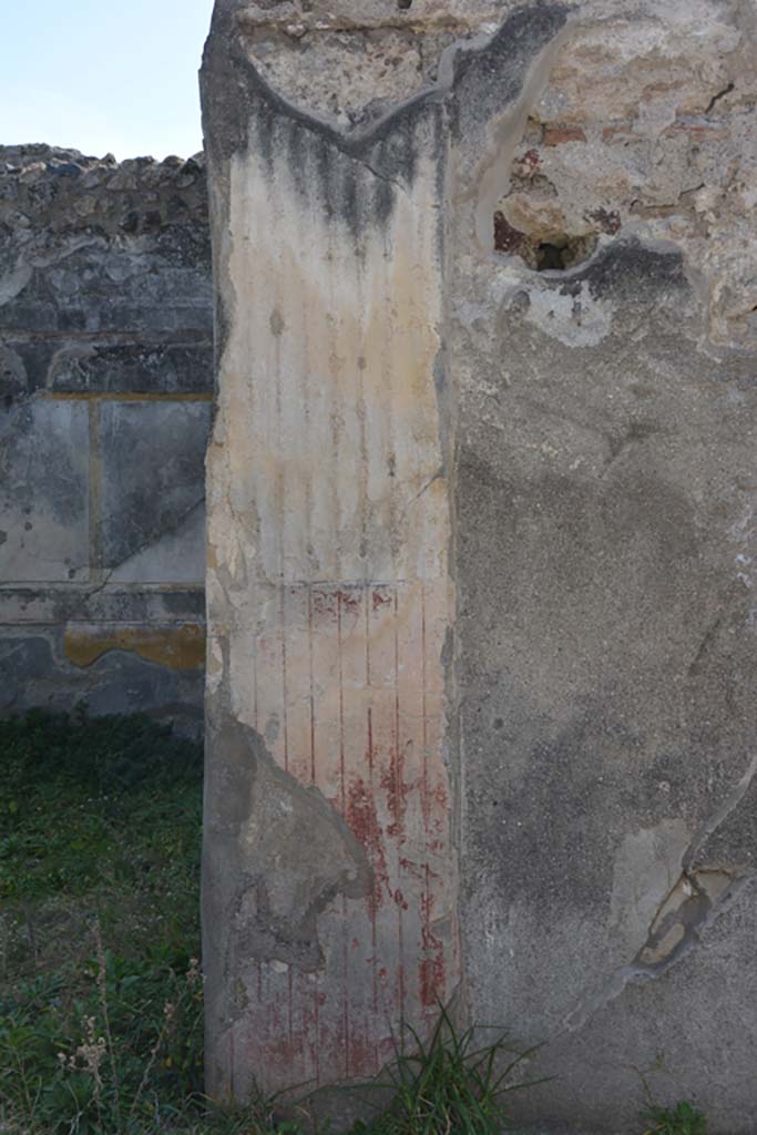 VI 15 5 Pompeii. March 2019. Tablinum 7, detail from south wall pilaster at east end.
Foto Annette Haug, ERC Grant 681269 DCOR.

