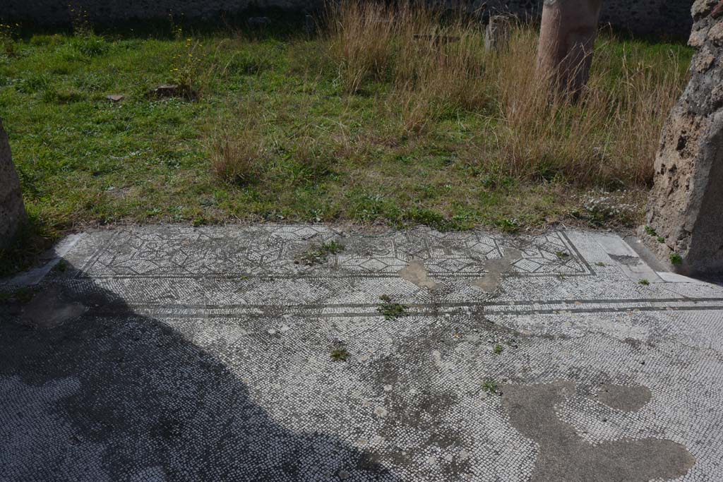 VI 15 5 Pompeii. March 2019. Tablinum 7, doorway threshold at west end of tablinum.
Foto Annette Haug, ERC Grant 681269 DCOR.
