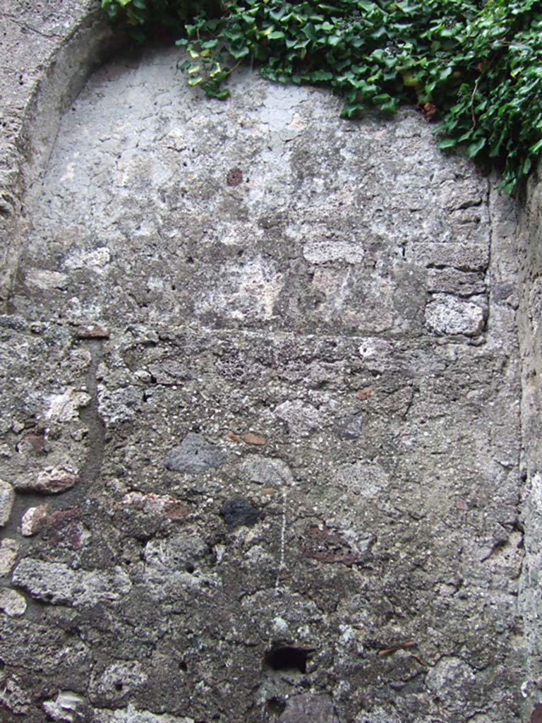 VII.4.57 Pompeii. December 2005. Niche or recess in upper wall.