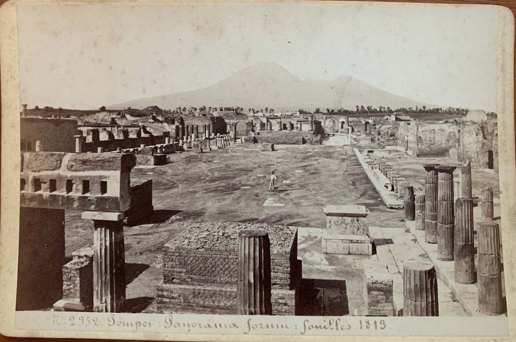 VII.8 Pompeii Forum. Michel Amodio cabinet card 2952, the forum. Looking north from south-east corner. 
Photo courtesy of Rick Bauer.
