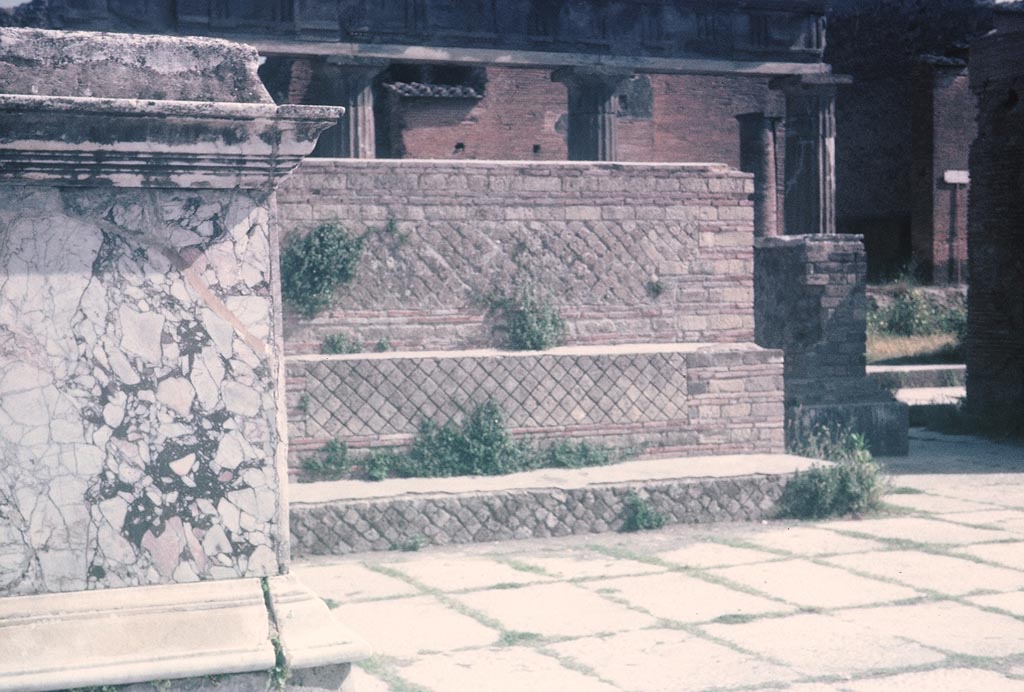 VII.8 Pompeii. August 1965. Looking south in south-east corner of Forum. Photo courtesy of Rick Bauer.