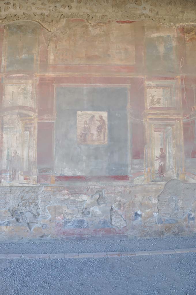 VII.9.7/8 Pompeii. July 2017. Central panel from west wall.
Foto Annette Haug, ERC Grant 681269 DÉCOR.

