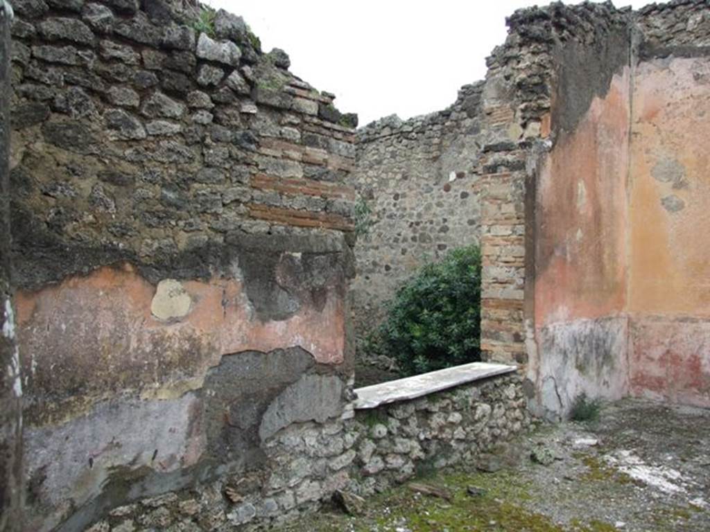 VII.14.5 Pompeii.  March 2009. Room 10. West wall with window to garden.