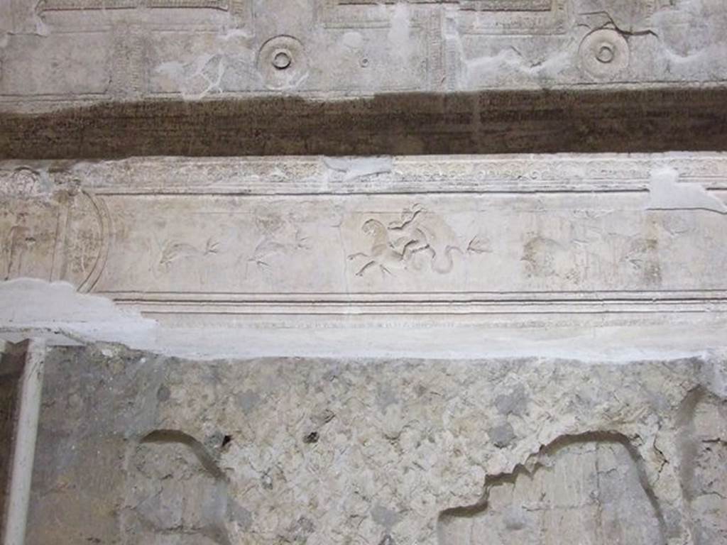VII.16.a Pompeii. December 2006. Room 6, detail of decorative stucco frieze.
.
