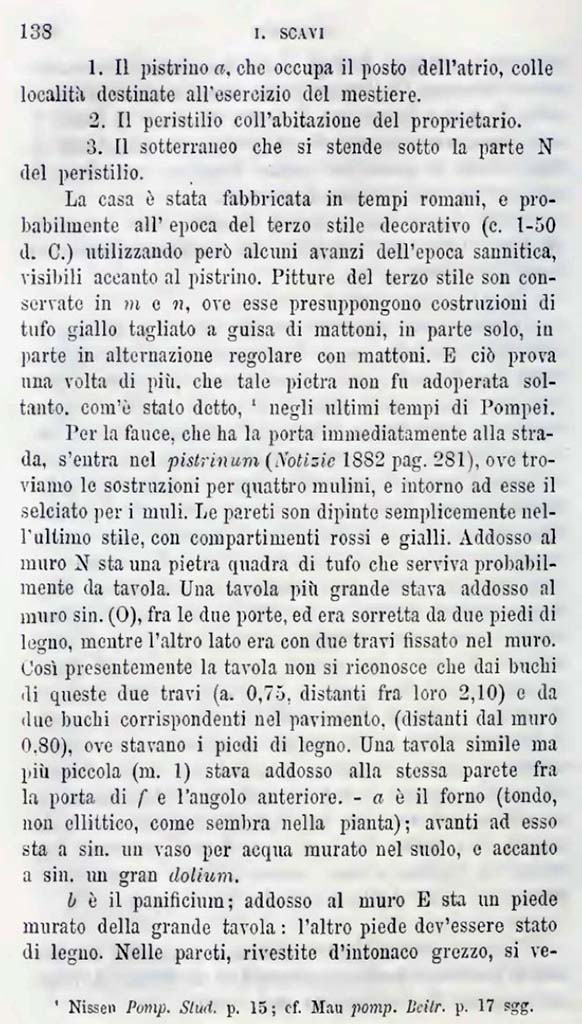 Bullettino dellInstituto di Corrispondenza Archeologica (DAIR), 1884, p.138.
