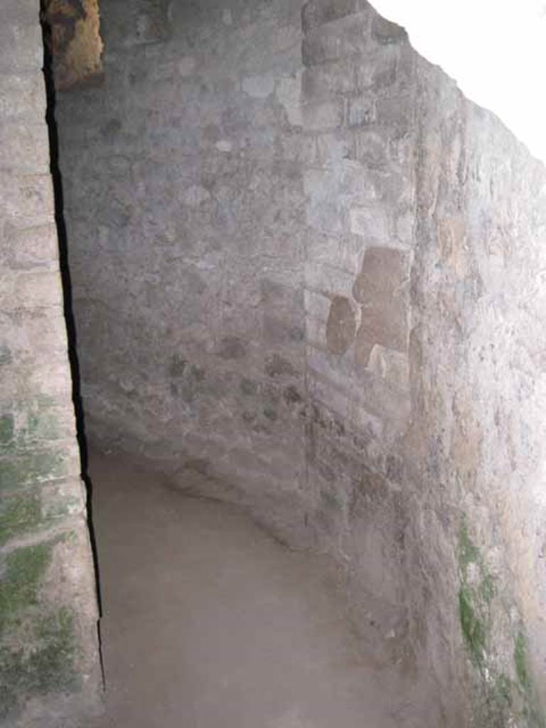 VIII.7.21 Pompeii. September 2010. Semi concealed entrance to latrine
Photo courtesy of Drew Baker.
