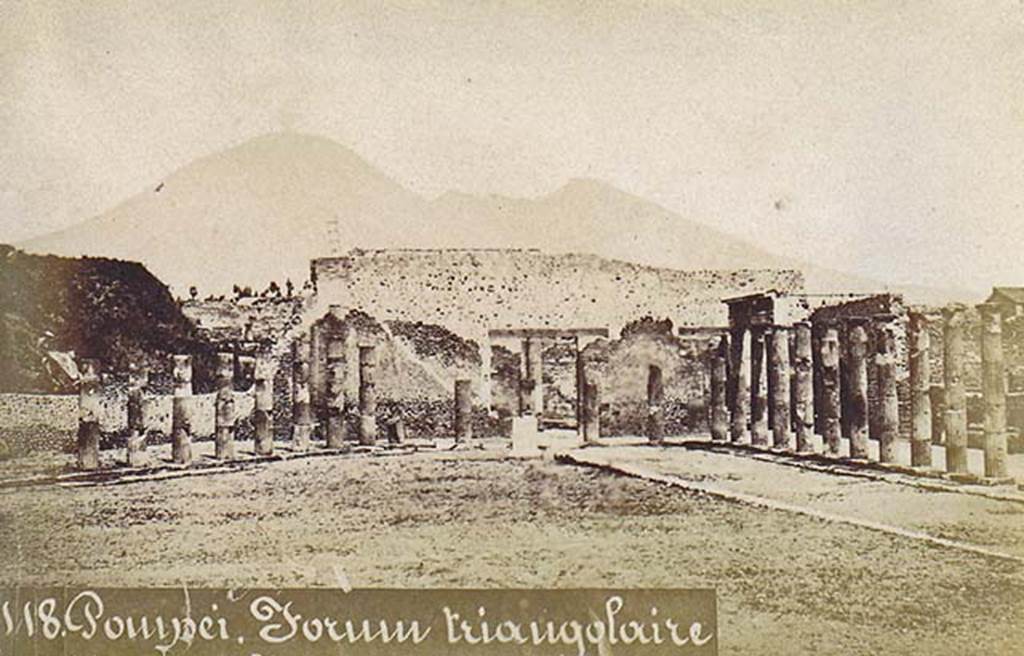VIII.7.30 Pompeii. Late 19th C photo of Triangular Forum looking north. Photo courtesy of Drew Baker.
