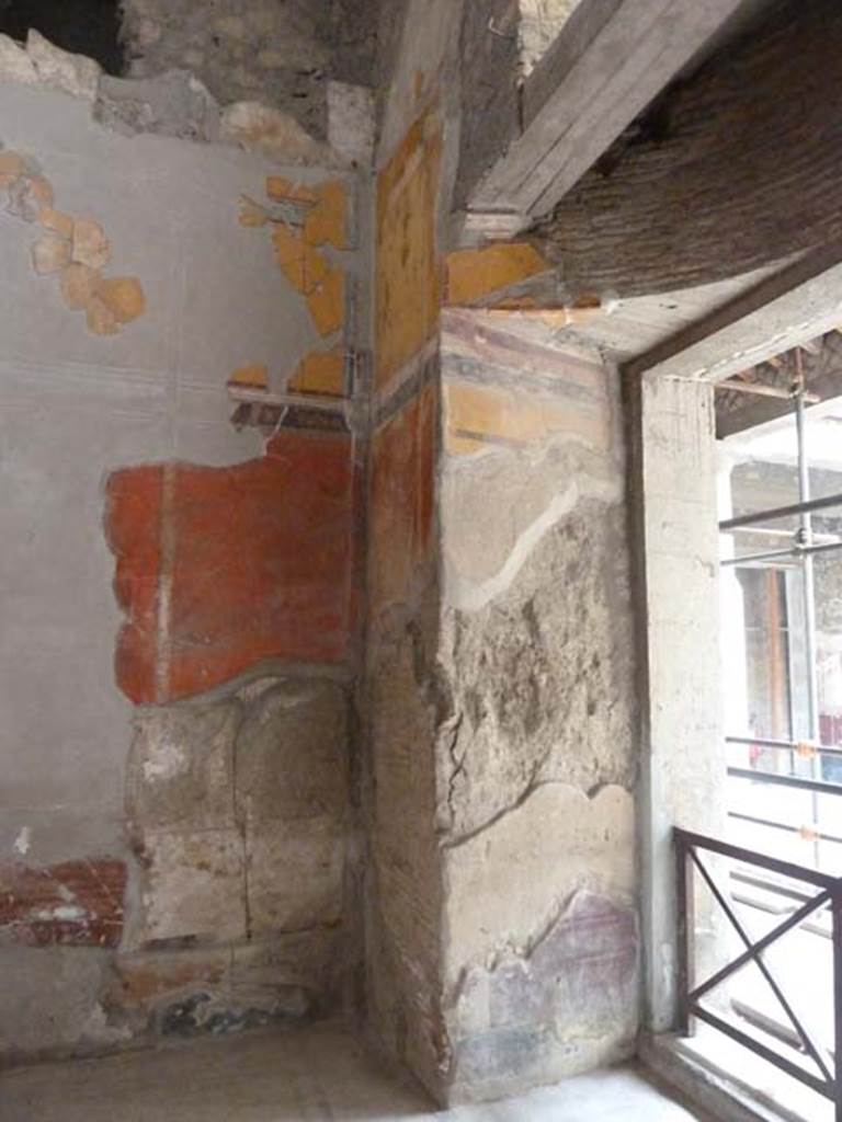 Oplontis, September 2015. Room 8, south-west corner, and room 16, on right.