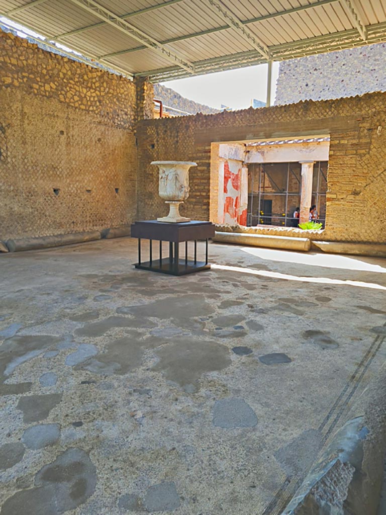 Oplontis Villa of Poppea, October 2023. Room 21, looking south-east. Photo courtesy of Giuseppe Ciaramella. 