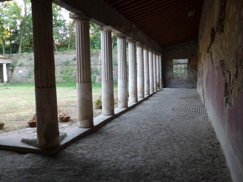 Oplontis, September 2011. Area 40, looking south along west side of portico. Photo courtesy of Michael Binns.