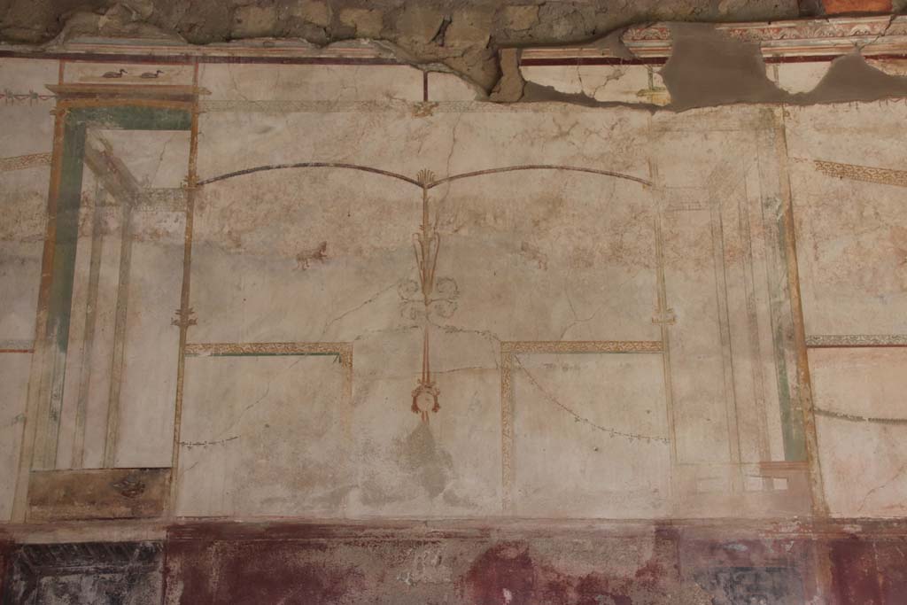 Oplontis Villa of Poppea, September 2021. 
Portico 40, painted panel from upper east wall near north-east corner. Photo courtesy of Klaus Heese.
