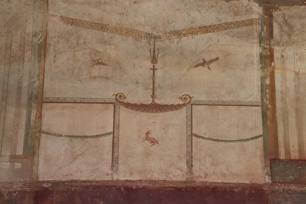 Oplontis Villa of Poppea, September 2021. Portico 40, painted panel from upper east wall. Photo courtesy of Klaus Heese.