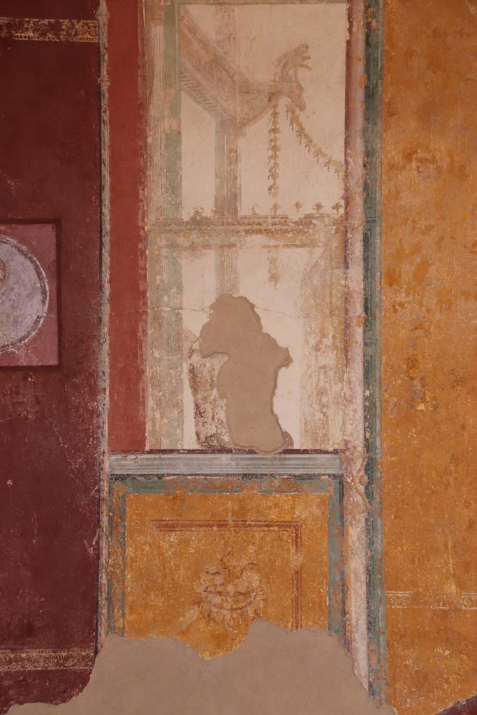 Stabiae, Villa Arianna, October 2020. Room 7, east end of south wall. Photo courtesy of Klaus Heese.