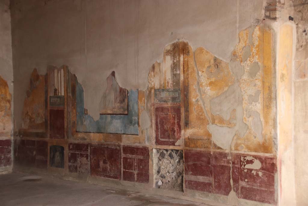 Stabiae, Villa Arianna, October 2020. Room 3, looking towards west wall. Photo courtesy of Klaus Heese.