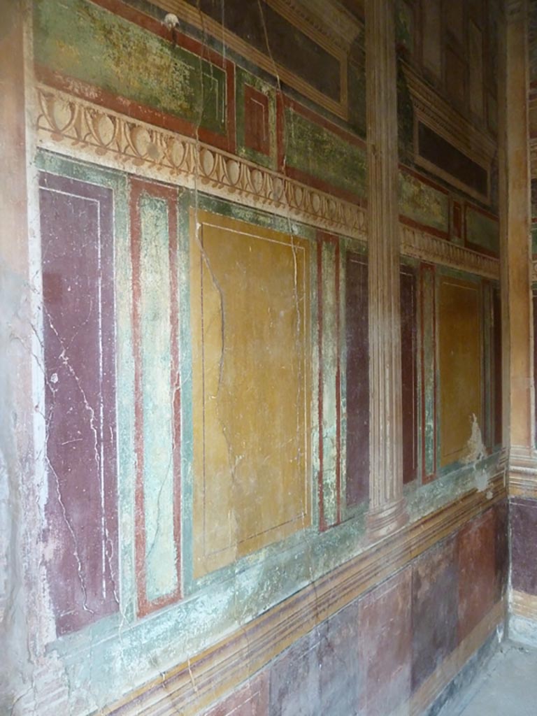 Stabiae, Villa Arianna, September 2015. Room 45, looking north along west wall.