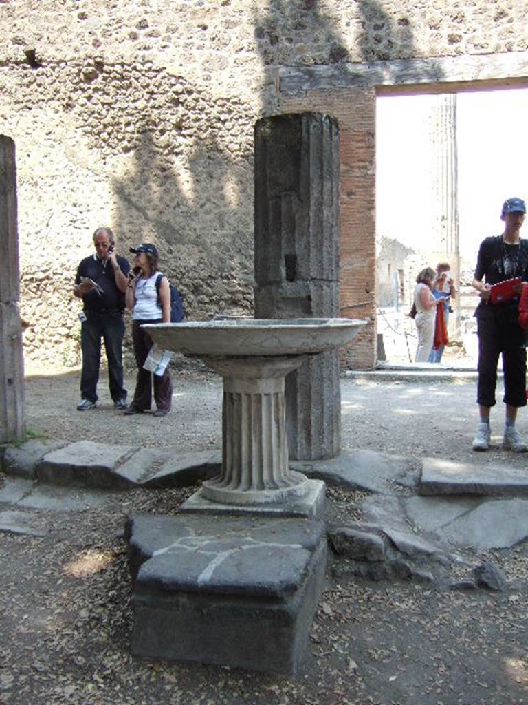 Fountain on Triangular Forum. September 2005. Looking north.