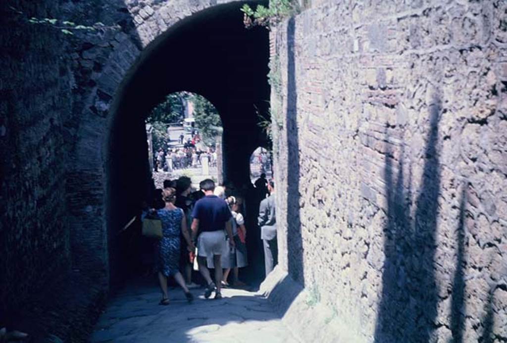 Porta Marina, Pompeii. June 1962. Exiting the site. Photo courtesy of Rick Bauer.