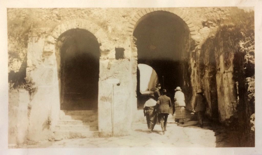 Pompeii, Porta Marina, rear of photo dated “April 03”. Looking east. Photo courtesy of Rick Bauer.