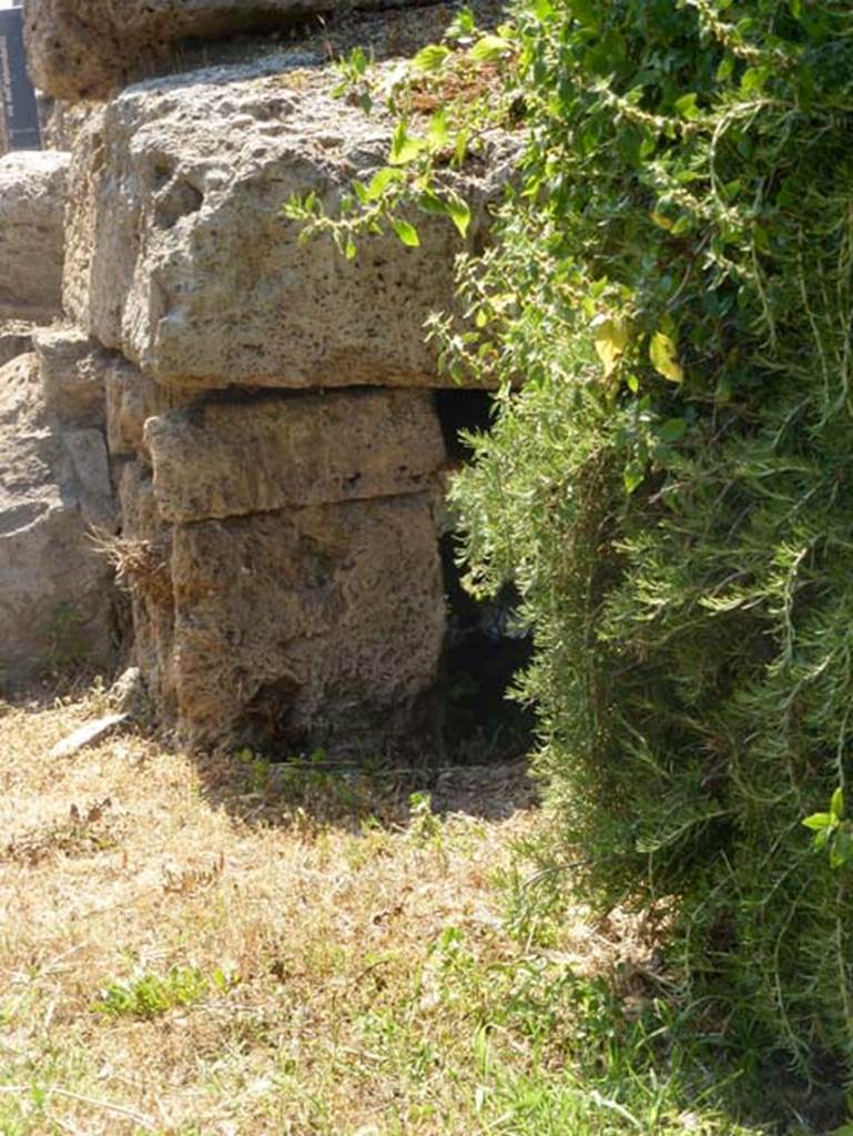 Porta di Sarno or Sarnus Gate. June 2012. Looking west towards remaining stones of gate or structure on its north side. Photo courtesy of Michael Binns.

