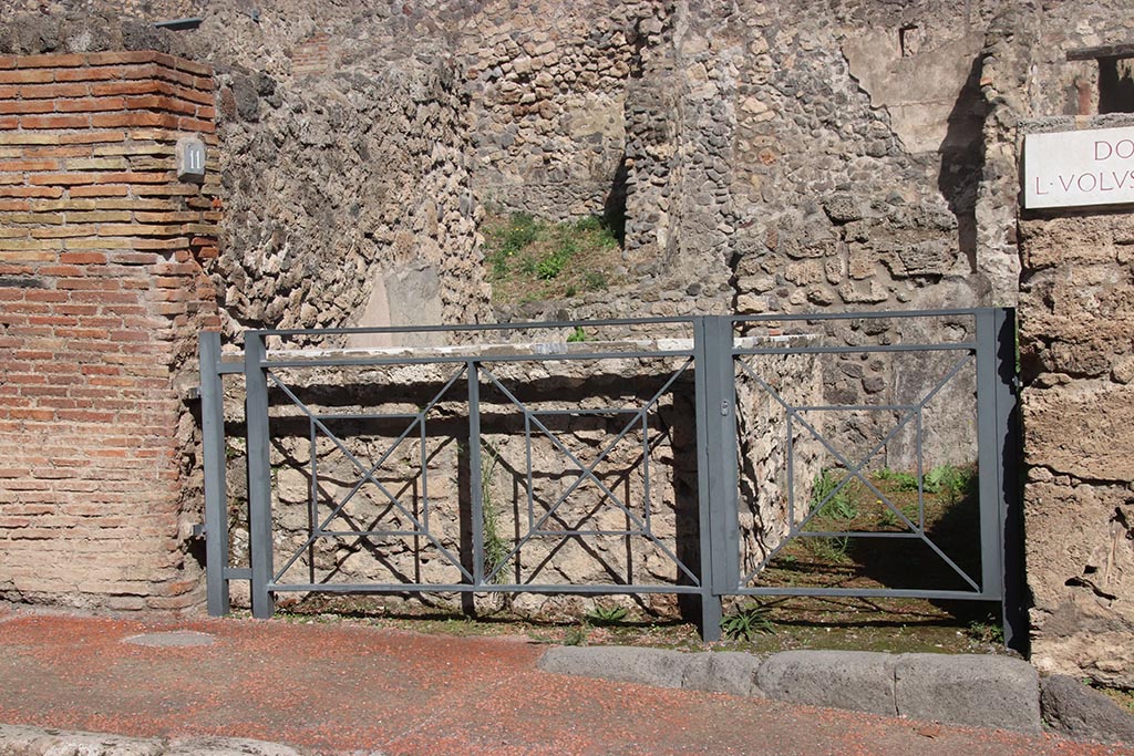 I.2.11 Pompeii. October 2024. Looking towards entrance doorway on east side of Via Stabiana. Photo courtesy of Klaus Heese.