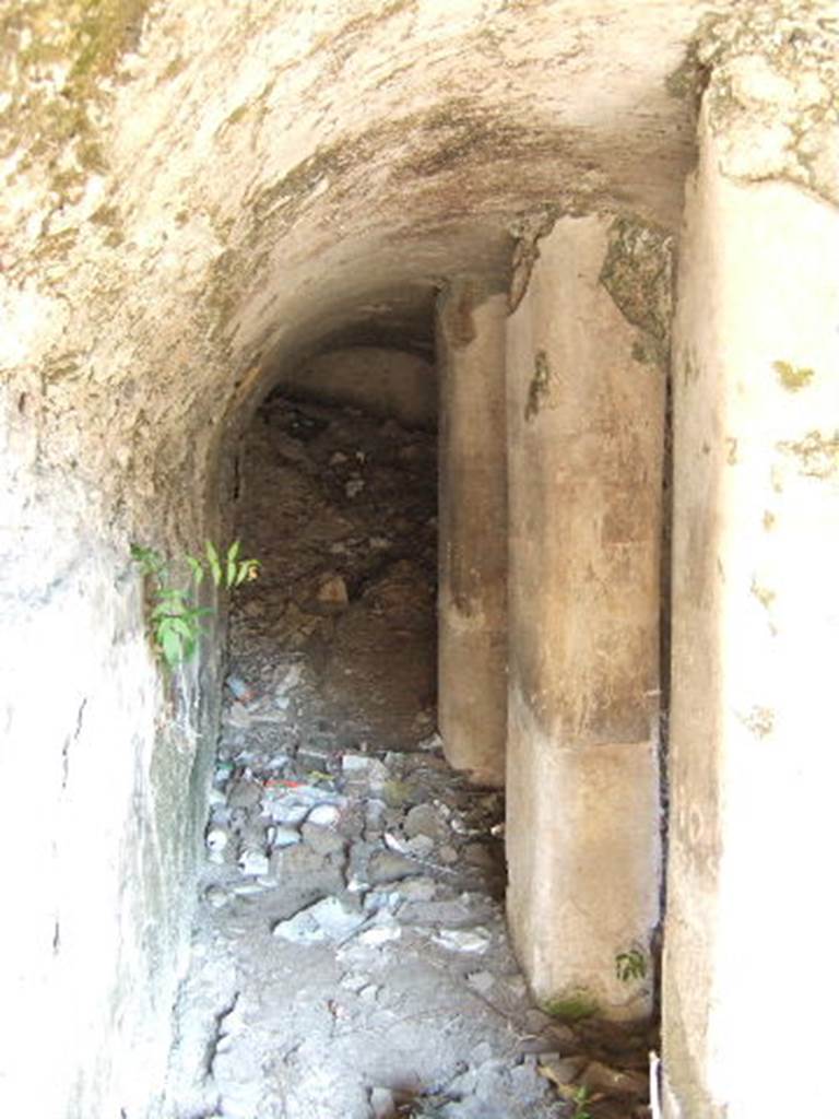 I.2.15 Pompeii. December 2005. Vaulted cistern partly visible from I.2.14