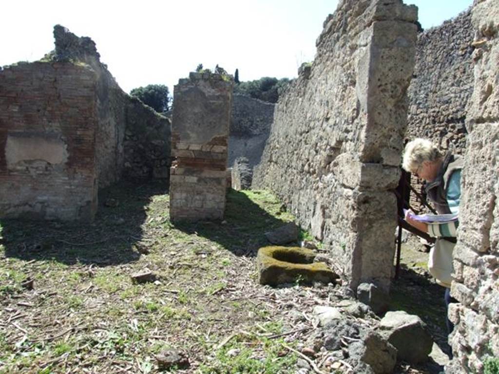 I.2.15 Pompeii.  March 2009.  Corridor on west side of entrance.

