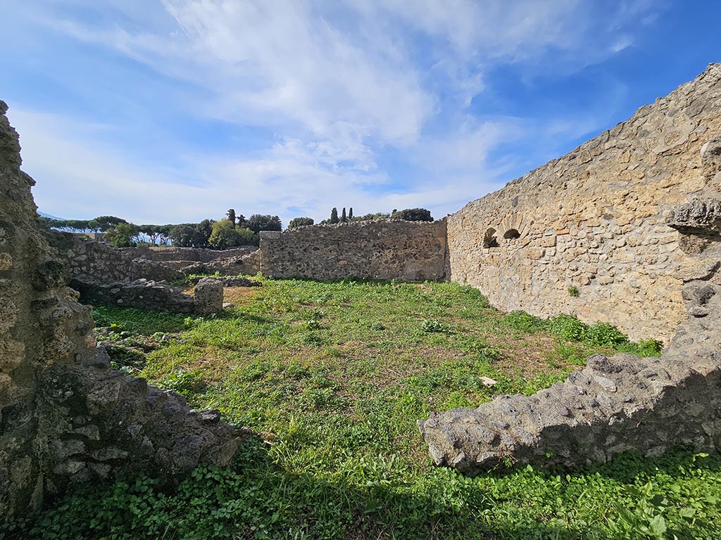 I.2.20 Pompeii. November 2024. Looking west from small atrium towards garden area. Photo courtesy of Annette Haug.