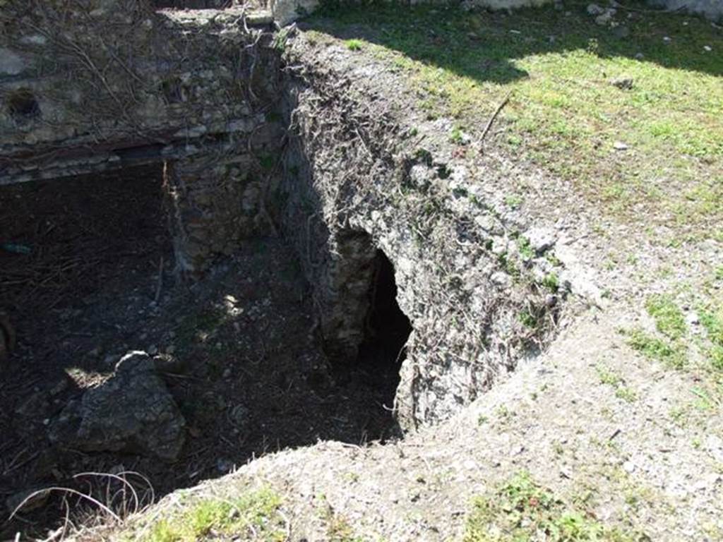 1.3.3 Pompeii.  March 2009.  North end of West Portico with collapsed floor and doors to rooms below.