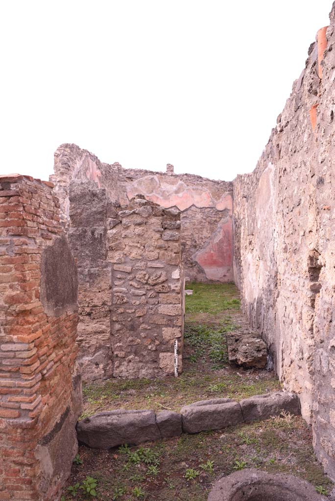 I.4.9 Pompeii. October 2019. 
Corridor i, looking north from east end into room k, leading into triclinium/oecus, room m.
Foto Tobias Busen, ERC Grant 681269 D�COR.
