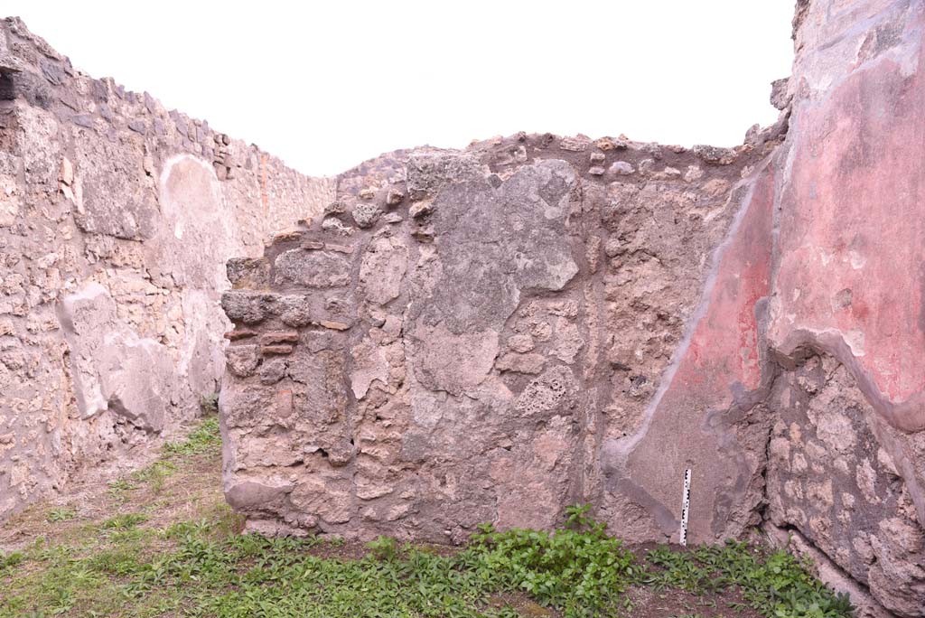 I.4.9 Pompeii. October 2019. Triclinium/oecus m, south wall on west side of doorway.
Foto Tobias Busen, ERC Grant 681269 D�COR.
