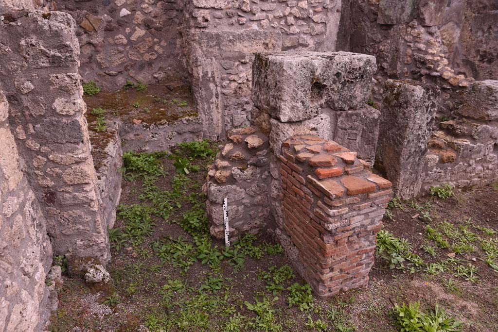 I.4.9 Pompeii. October 2019. Courtyard n, south end, with doorway into room o.
Foto Tobias Busen, ERC Grant 681269 D�COR.
