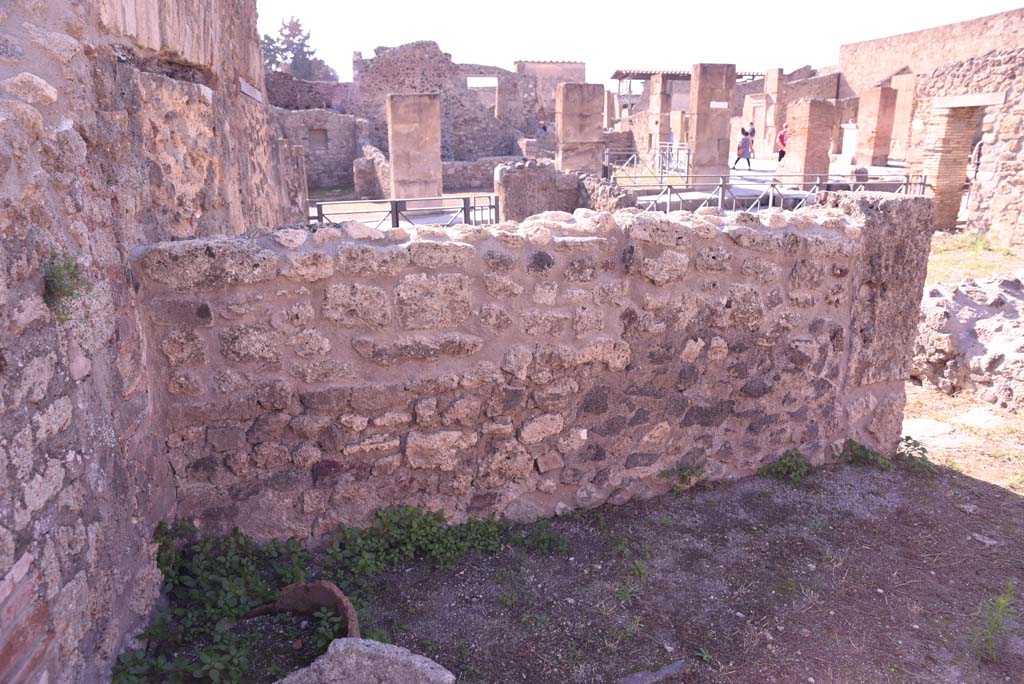 I.4.12 Pompeii. October 2019. 
Room b, bakery room, looking west towards wall in south-west corner, with doorway to entrance room, on right. 
Foto Tobias Busen, ERC Grant 681269 D�COR.
