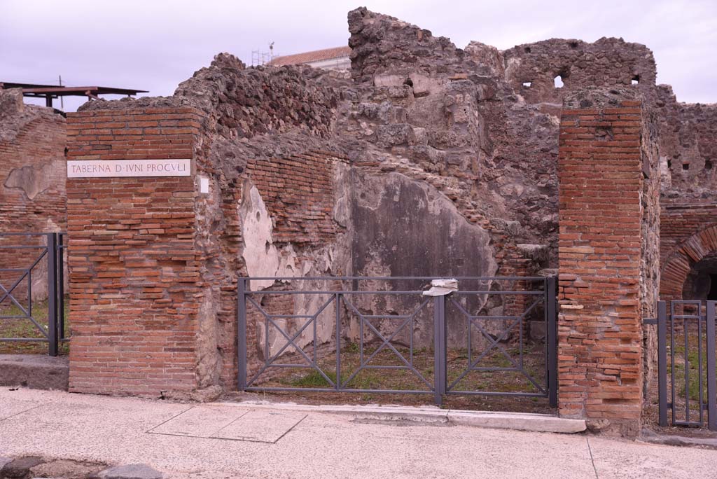 I.4.14 Pompeii. October 2019. Looking towards entrance doorway on east side of Via Stabiana.
Foto Tobias Busen, ERC Grant 681269 D�COR.

