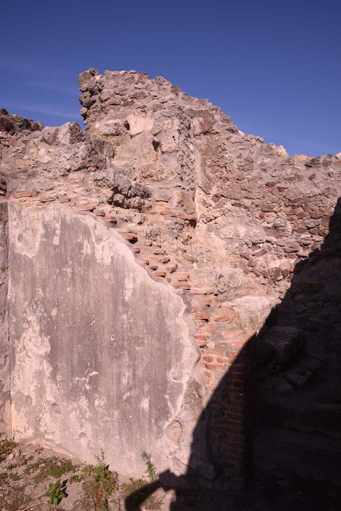 I.4.14 Pompeii. October 2019. Detail of east wall.
Foto Tobias Busen, ERC Grant 681269 D�COR.
