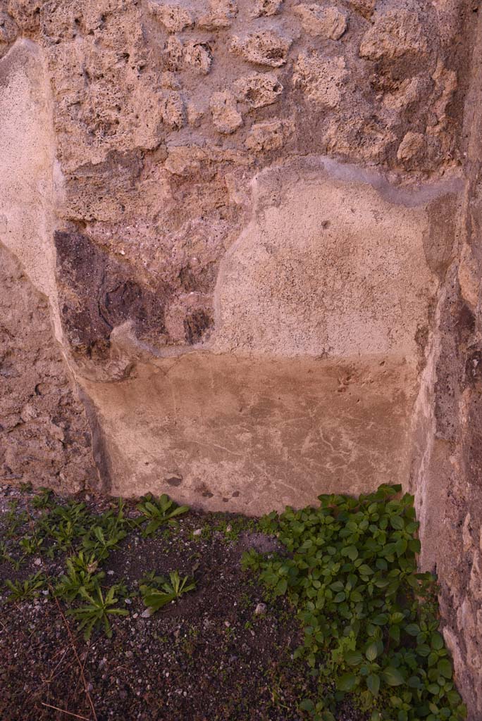 I.4.19 Pompeii. October 2019. Detail of recess in south-east corner.
Foto Tobias Busen, ERC Grant 681269 D�COR.

