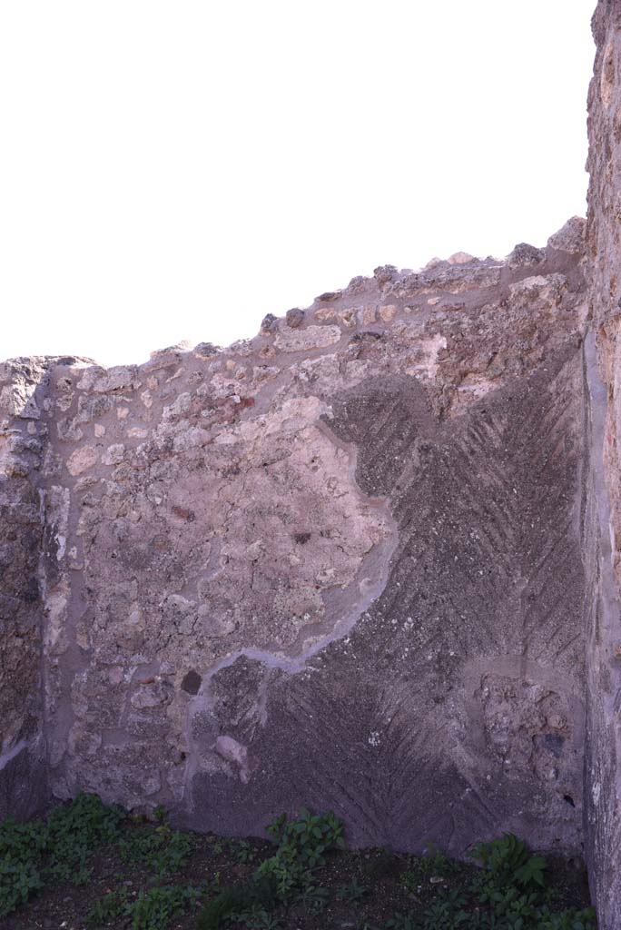 I.4.22 Pompeii. October 2019. Room �m�, detail from south wall.
Foto Tobias Busen, ERC Grant 681269 D�COR.
