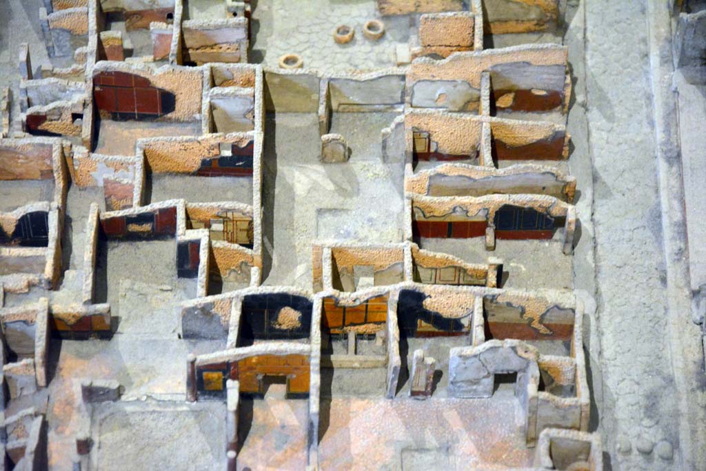 I.4.22 Pompeii. May 2019. 
Looking west towards long entrance corridor from Via dell�Abbondanza, centre right, from above atrium of I.4.25. 
Foto Tobias Busen, ERC Grant 681269 D�COR.
